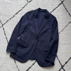 美品　ユニクロ　感動ジャケット　テーラード　ネイビー　Ｍサイズ　445167