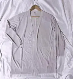 【試着のみ】CLOSSHI冷感素材UVカットVネックロングカーディガン（LL）