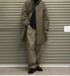 UNIQLO ワイドフィットチノ 丈長め ブラウン