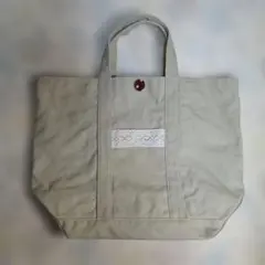 【未使用】テチチ　Te chichi　大型トートバッグ　ベージュ　茶色　ドット