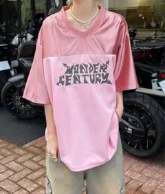 グラフィックTシャツ 半袖 ピンクグロッシーユニフォームTEE sedacleのサムネイル
