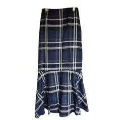 ヘザー　チェック柄 フレアスカート Sサイズ　SP2-28