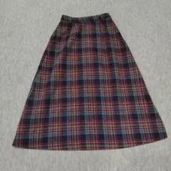 マジェスティクレゴン　チェック柄ロングタイトスカート