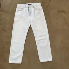 ライトブルー ストレートデニムパンツUNIQLO