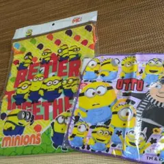 ミニオン　巾着　タオルハンカチセット