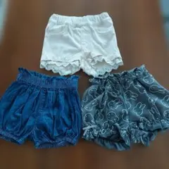 miffy パンツ ショートパンツ 3点セット