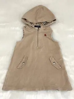 バーバリー フード付きワンピース　チュニック 100cm