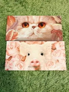 ハ*ル様 パーフェクトダイアリー 12色アイシャドウパレット 豚 猫 セット