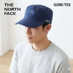 美品　ノースフェイス　GORE-TEX　キャップ　帽子　ネイビー　M　58