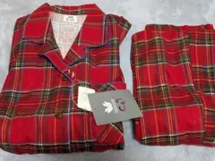 Wacoal CAT maj パジャマ チェック柄 レッド M