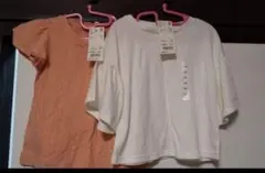 新品 ユニクロ カットソー ２枚セット Tシャツ