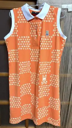 Psycho Bunny レディース ゴルフ ワンピース オレンジ M〜Lのサムネイル