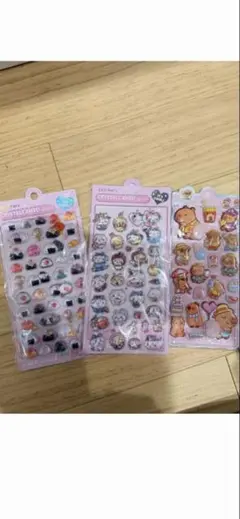 かわいいキャラクターシールセット 2シート