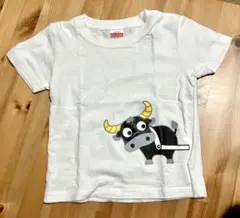 【美品】沖縄水牛車デザインTシャツ100のサムネイル