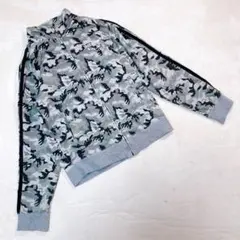 オーシャンパシフィック☆メンズ　カモフラ柄　スウェットブルゾン　フルジップ　L