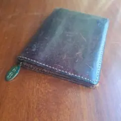 値下げKENZO ダークブラウン レザー カードケースヴィンテージ