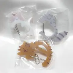 しっぽふりふり にゃんこカラビナ きじとら さばとら くりーむ ガチャガチャ