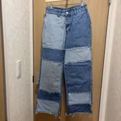 SHEIN パッチワークデニム S 36