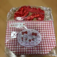 Sanrio リトルツインスターズ ミニトート 赤