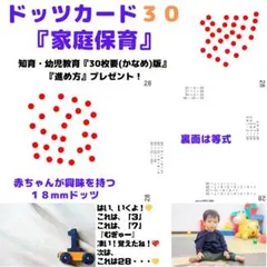 【知育玩具０歳～6歳】　家庭保育ドッツカード３０ (^^♪のサムネイル