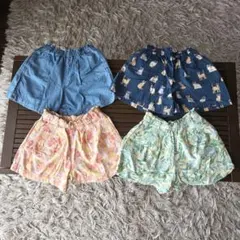 ユニクロ　女の子　ショートパンツ　キュロットまとめ売り　４枚　ポール&ジョー含む