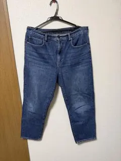 UNIQLO JEANS ダークブルー ストレートデニム
