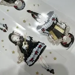 マスキングテープ　petテープ　コラージュ　1ループ　海外マステ　女の子　人物