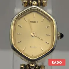 【稼働品】RADO ラドー レディース 腕時計 ゴールド ヘキサゴン クォーツ