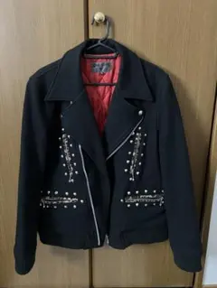 BLACK MARKET スタッズ付き ダブルライダース Mサイズ