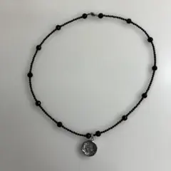 幾何学模様メタルペンダントネックレス