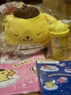 サンリオキャラクター大賞　当たりくじ　ラストワン賞　ポムポムプリン　4点セット