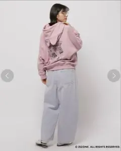 ZIZONE×niko and…コラボ 耳付き ピンクパーカー