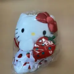 ミ*ル様 ハローキティ いちご柄ぬいぐるみ