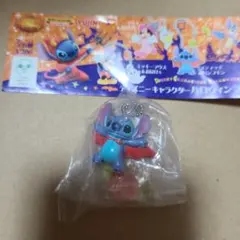ディズニーキャラクター　ハロウィンフィギュアマスコット　スティッチ&パンプキン