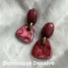 dominiqua denaive ピンクイヤリング ドミニクドゥネーブ