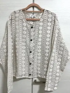 tal. by yumi. レース編み カーディガン Lサイズ