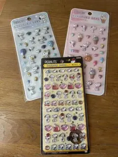 スヌーピー　ボンボンドロップシール& プクプクシールセット　正規品