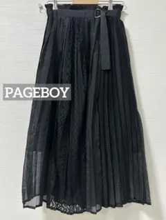 k0862 PAGEBOY イソザイキリカエシアースカート ブラックのサムネイル