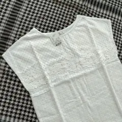 【新品】earth music&ecology　レース　Tシャツ　ホワイト