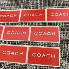 COACH ロゴ入り赤シール 13枚セット