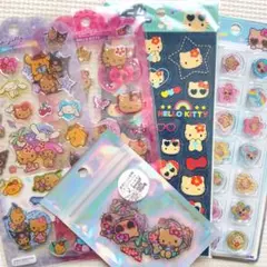 日焼けキティ　シール　5個セット (サンリオ・シール帳)