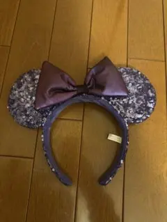 ミニーマウス耳型カチューシャ（パープル）