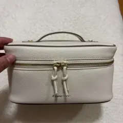 Francfranc フランフラン バイカラー バニティポーチ S アイボリー