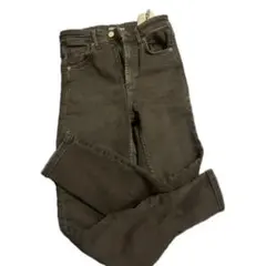 zara ブラック　スキニージーンズ ハイウエスト