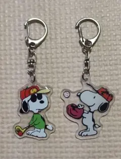 スヌーピー アクリルキーホルダー 2個セット