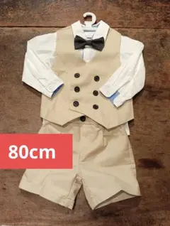 男の子 フォーマルセット 80cm(表記90ですが細め)シャツ長袖/半袖選択可