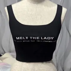タンクトップ melt the lady llic tops melt the lady metallic topsの通販 by もも's shop｜ラクマ