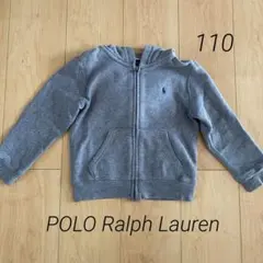 POLO RALPHLAUREN＊ポロ グレー フルジップ パーカー裏起毛