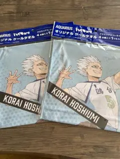 ハイキュー!! アクエリアス オリジナル クールタオル 星海光来＆昼神幸郎 2枚