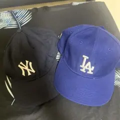 NYヤンキース＆LAドジャースキャップ2点セット